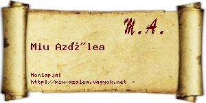 Miu Azálea névjegykártya